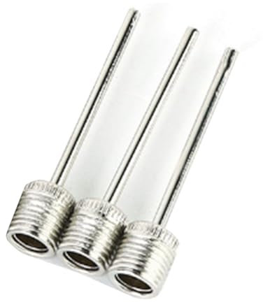 asdfs 3-Teilige Ballpumpen-Aufblasnadel, Edelstahl-Luftpumpennadel zum Aufpumpen Von Fußball, Basketball, Volleyball