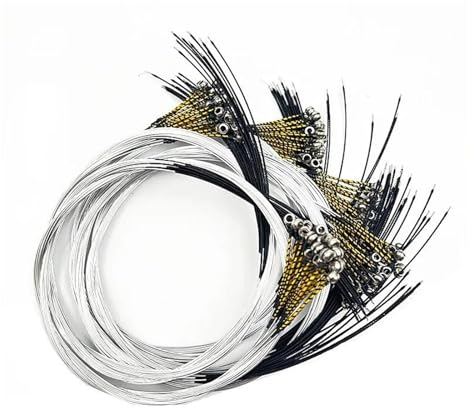 10 Sätze Violinsaiten aus Legierung 4/4 3/4 1/2 1/4 1/8 EADG Geigensaiten Violinen-Zubehörset(Color:3-4)