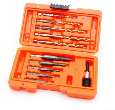 EXTRWORY Set di estrattori, viti per la rimozione di bulloni rotti, viti a innesto