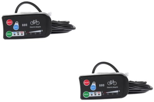 SOLUSTRE 2pcs Bike Control Lcd Display Screen Electric Bike Display Thumb Throttle Parts for Controller Auto-off Function