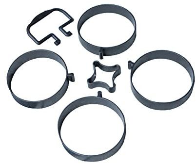 Cabilock Herramientas Para Anillos De Huevo Molde Metálico Antiadherente Para Freír Huevos 4 Piezas Suministros De Cocina