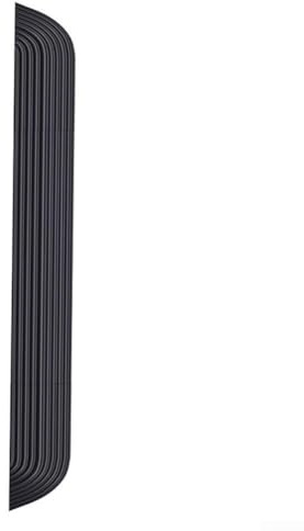 Stufenrampe, Trittmatte, Türschwellen, Außentüren, Kehrrampe, Schwelle, Kletterbodenschutz für Saugroboter (Höhe 1,6 cm, schwarz)