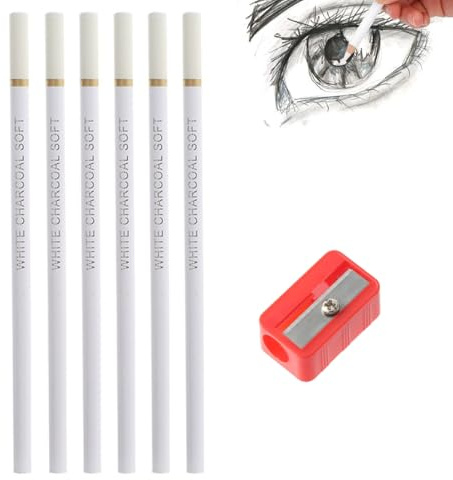 MOLZINY 6 Piezas Lápiz de Borrar Lápices Borradores de Arte para Artistas Estudiantes y Profesionales Gomas de Borrar Precisas para Dibujo, Bocetos y Manualidades para Amantes del Arte
