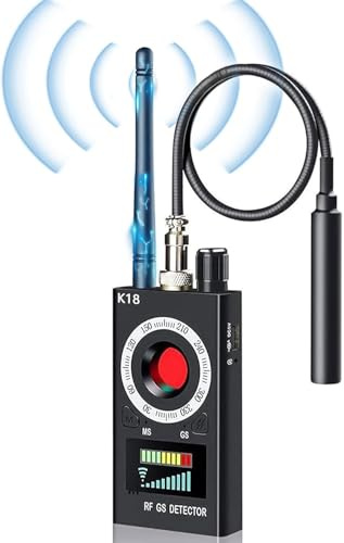 LUIRSAY Wanzen Detektor, Infrarot Detector, Versteckte Kamera Detector für GSM Tracker Abhörgeräte Funkkameras Wanzenfinder, Hidden Camera Detector