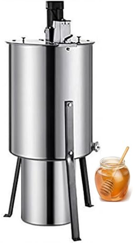 Extracteur de miel - Spinner électrique à 3 cadres en acier inoxydable 140 W avec couvercle pour équipement d'extraction en nid d'abeille apiculture - centrifugeuse efficace