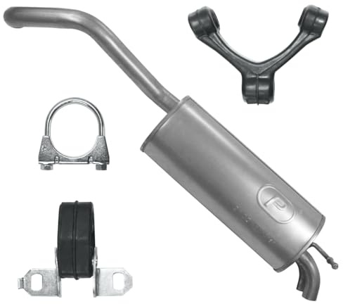 POLMOstrow Auspuff für VW Polo 4 IV 9N 2003-2009 | Endtopf, Motoren: 1.9 TDI | Fließheck