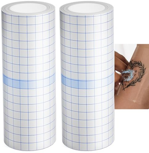 2Roll 15Cm Second Skin Tattoo Folie Heilung Tattoo Pflaster Wasserdichte, Unihuby 2M Each Roll Tattoos Cover Aftercare Bandage Tattoos Zubehör