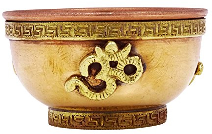 inCAREofGOD Religiosa Oferta De Cobre Tradicional Bendicion Tazon De Agua Bendita Olla So­mbolo De om