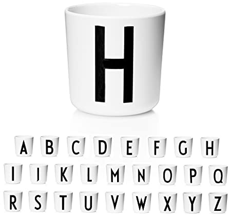 Design Letters Trinklernbecher Eco Cup Erhältlich von A-Z |6+ Monate| Phthalates, BPA & BPS-Frei | Sturzsicher Trinkbecher Kinder mit Buchstabe | Zubehör ist separat erhältlich | Spülmaschinengeeignet