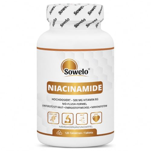 Niacinamid 500 mg – 120 Tabletten – Hochdosiertes Vitamin B3