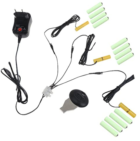 Adaptateur universel AC-DC 3 en 1 3 V-12 V réglable LR03/AM4/AAA factice batterie pour jouets télécommandes, lampe LED radio, jeu