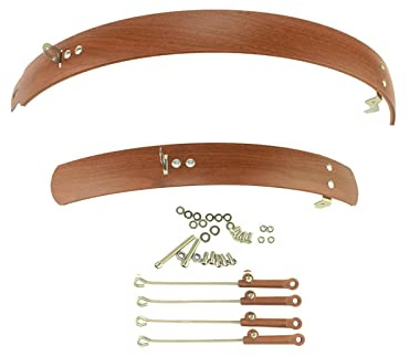 TentHome Retro Fahrrad Schutzblech Set Vintage Radschutz Fahrradkotflügel für 16/20 Zoll Faltrad Klapprad Kinderfahrrad Radschutz zum Schutz vor Spritzwasser Schmutz
