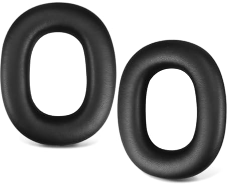 SINOWO Ersatz-Ohrpolster für Bowers & Wilkins PX8/PX7 S2 kabellose Kopfhörer mit Geräuschunterdrückung (nicht passend für PX7), Ohrpolster mit Geräuschisolierung, Memory-Schaum, Schaffell, Schwarz