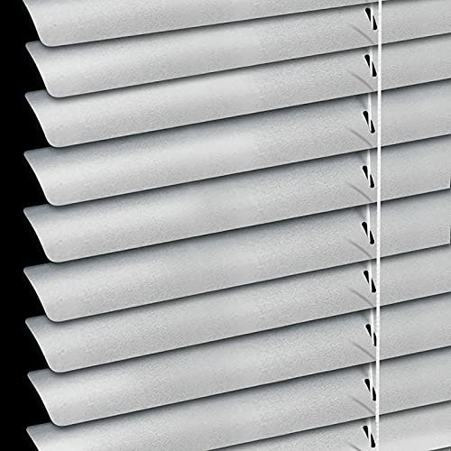 KAYEF Silberne Jalousie, horizontaler Fensterladen aus Aluminium, einfache Innen-/Außenmontage, Metallschirm für Schlafzimmer, Badezimmer, Büro, Dekoration (Größe: 135 x 240 cm/53 x 95 Zoll)