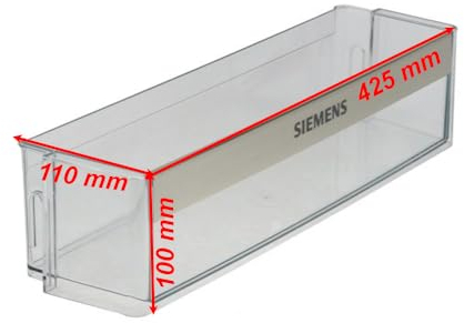 JCSPARES® - Balconcino Porta Bottiglie Scaffale Frigo 425 x 110 x 100 mm Per Frigorifero Congelatore Compatibile con Bosch per Modelli: KI2 KI3 Ed Ulteriori