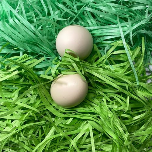 200 g Easter Grass Two Different Green Easter Nest Filling Easter Grass Decorative Grass Filling Material Artificial Grass Easter Nest Easter Straw Easter Decoration Easter Filling for Easter Nests