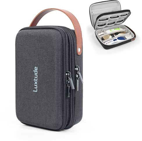 Luxtude Haarschneider Tasche für Reise,EVA Haarschnitt Barber Supplies Organizer Taschen,Trimmer Aufbewahrungshalter für Wahl/Hatteker/Oneisal/Andis Grooming (Nur Gehäuse) | Passend für Wahl, Andis, Hatteker, Oneisal Pflegewerkzeuge (nur Etui)