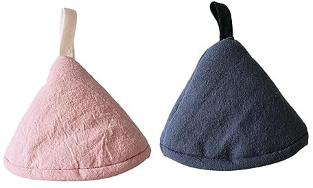 Mobestech Presine Resistenti al Calore per Manici Pentole, Coprimanico Triangolari Sospesi, Riutilizzabili e Lavabili, Salvaspazio per Cucina e Forno, Set da 2 Pezzi (colore Casuale