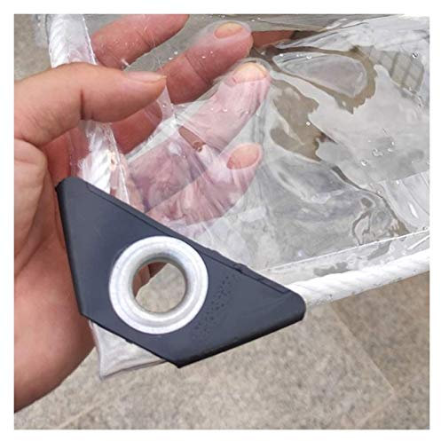 Tenda antipioggia impermeabile per balcone, 0,3 mm, trasparente, antigelo, ideale per patio, tenda, magazzino, 21 (1,2 x 1,5 m)