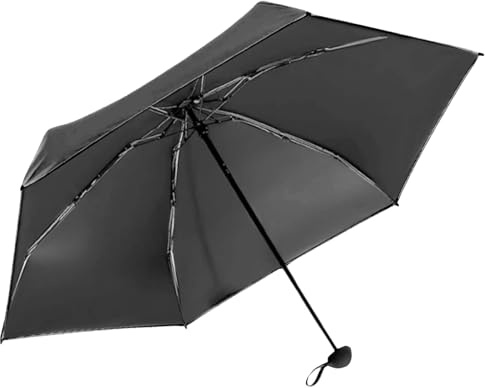 Umbrella Travel - Foldable Parasol for Rain | Portable UV Protection Compact Umbrella for Rain Beach Outdoor Camping Fishing Sports with 6 Reinforced Ribs