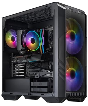 Cooler Master HAF 5 Pro Gaming PC – AMD RYZEN 7 7800X3D, NVIDIA GeForce RTX 5070 12GB, 32GB DDR5 6000MHz, 2TB Gen4 M.2, Windows 11, V Platinum 1100 V2 PSU, Hyper 212 Halo, ATX Desktop PC