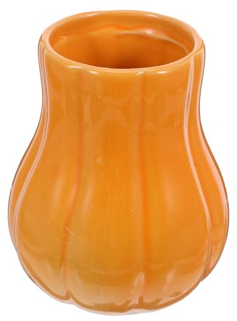 Zerodeko Portautensili da Cucina a Forma di Zucca Arancione, Decorazione Rustica per Interni, Organizer Versatile per Posate e Utensili in Country Autunnale