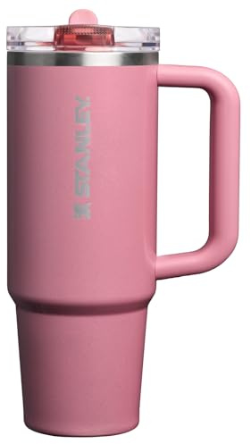 Stanley Quencher ProTour Flip Straw Tumbler with Leakproof Lid 30 oz| Built-In Straw & Handle | Cupholder Compatible for Travel | Insulated Stainless Steel Cup | BPA-Free | Port Shimmer