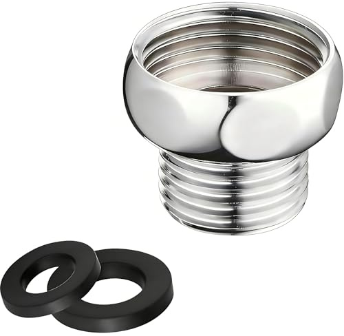 Shower Hose Reducer, Electroplating Interface Connection G3/4(25mm) Female to G1/2(20mm) Male, Pipe AdaptorI for Shower Head & Tap, Secure Plumbing Adapter for Bathroom (1PCS)
