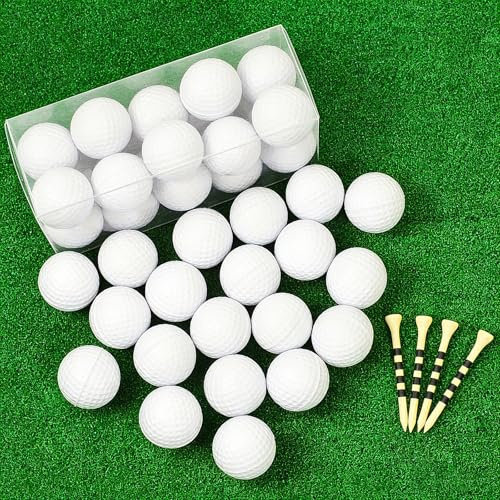 Episkey 20 Stück Schaumstoff Golfbälle 42mm Weich Golf Trainingsbälle für Indoor oder Outdoor Training,Leicht Und Stoßfest, Realistisches Gefühl und begrenzter Flug,Echte Spin and Feel