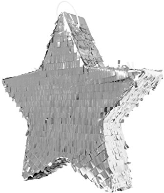 Folat 60935 Pinata Silver Star-45 cm, Costumes