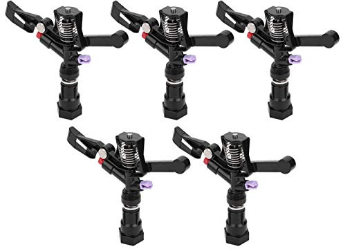 Arroseur Automatique de pelouse - Rotatif - 5 pièces Filetage Femelle DN20 Angle réglable - pour Jardin Familial et système d'arrosage Automatique - Entretien de pelouse Professionnel