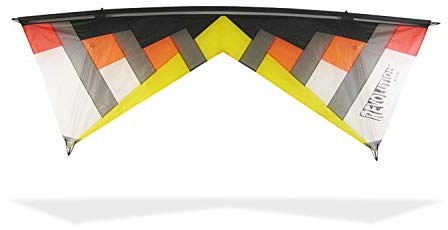 Revolution Kites Lenkdrachen New York Minute Standard, NYM Hot #3, Yellow/Orange/Schwarz