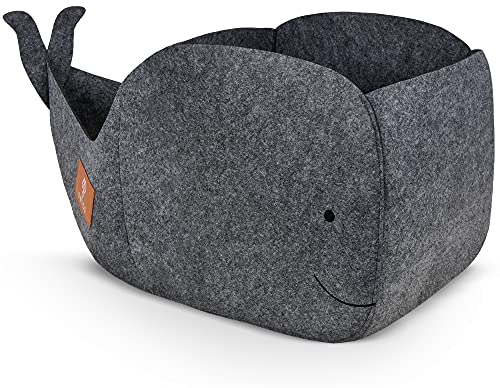 Swics® Aufbewahrungsbox Kinder | 30 L | Spielzeugkiste aus Filz | Perfekte Aufbewahrung für jedes Kallax Regal | faltbare Spielzeug Aufbewahrung für Jungen & Mädchen (Einzelbox)