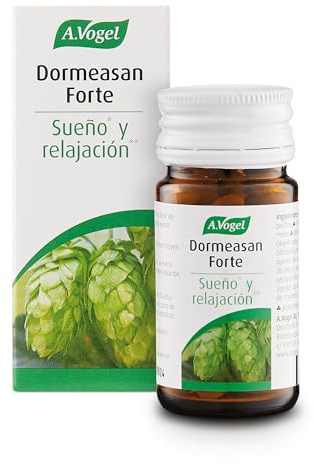 A.Vogel Dormeasan Forte Comprimidos | Relajación Natural | Sueño Saludable | Ingredientes Naturales: Pasiflora, Melisa, Avena, Valeriana y Lúpulo para Estrés | 30 comprimidos