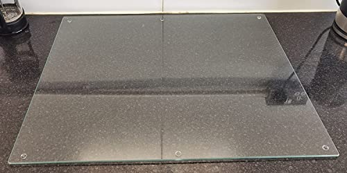 52X60Cm Tempered Glass Worktop Saver 5mm Clear Glass Chopping Board Extra Large