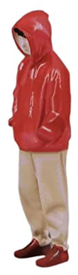 harayaa Modelle Im Maßstab 1:24, Figuren, Menschenfiguren, Kunstharzfiguren, Bemalte Figuren für Diorama, rotes Tuch mit Hut