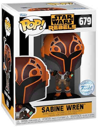 Funko POP! Star Wars: Rebels - Sabine - (Metallic) - Amazon Exclusive - Collectable Vinyl Figure - Gift Idea - Official Merchandise - Toys for Kids & Adults - TV Fans - Model Figure for Collectors