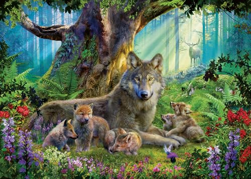 Ravensburger Puzzle 12000477 - Wölfe im Wald - 1000 Teile Puzzle für Erwachsene und Kinder ab 14 Jahren, Tier-Puzzle Wolf