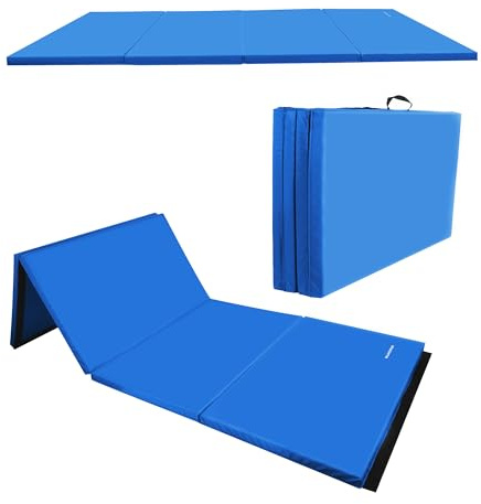 BalanceFrom 6x4 Feet 4-Panel Folding Gymnastics Mat – 2-Inch Thick Pad