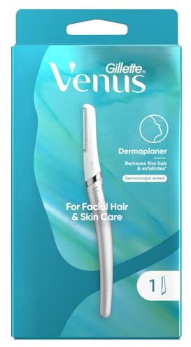 Venus Dermaplaning-Klingen für Gesicht, Damen-Gesichtsrasierer für Gesichtshaare und Haut, Peeling-Dermaplaner-Werkzeug-Set mit 1 Nachfüllklinge