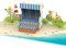 papercrush® Pop-Up Karte Strandkorb - 3D Geburtstagskarte für Urlaub am Meer, Tolles Geldgeschenk für Strandurlaub, Reise an Nordsee, Sylt & Ostsee, Gutschein für Urlaubsreise & Urlaubsgeld