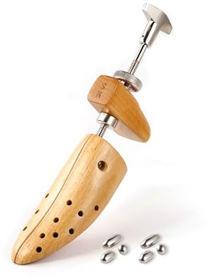 Esvioniq 2-Wege Holz Schuhdehner Zur Anpassung Der Schuhbreite Und LäNge FüR Herren Und Damen, Schuhexpander Mit Robusten Metallteilen.