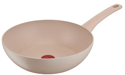 Tefal Delight Poêle wok 28 cm, Revêtement antiadhésif sûr, Indicateur de température, Corps aluminium 100% recyclé, Tous feux, Fabriqué en France G2931902