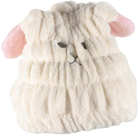 OFFIGAM 3stücke Haarturban Mit Tierstickerei Schnelltrocknendes Handtuch Für Nasses Haar Super Saugfähig Aus Korallenfleece Für Haartypen Für Hause Und Unterwegs