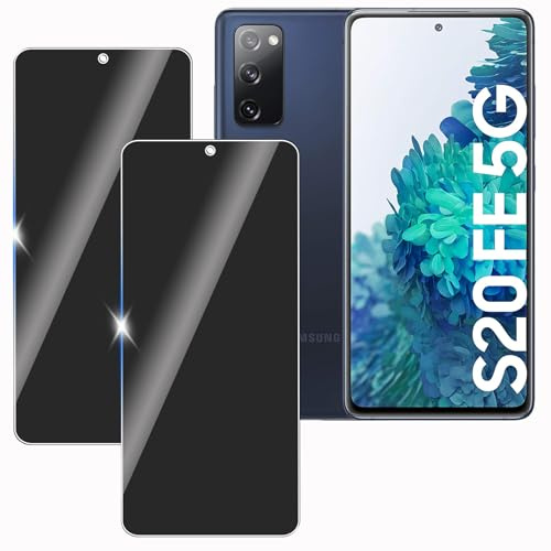 KULAIKE 2 Stück Sichtschutz für Samsung galaxy S20 FE, Anti-Spähen Privatsphäre Schutzfolie,Anti-Spy Panzer Schutz Glas Folie,Blickschutzfolie, 9H Härte, Anti-Kratzer, Stoßfest