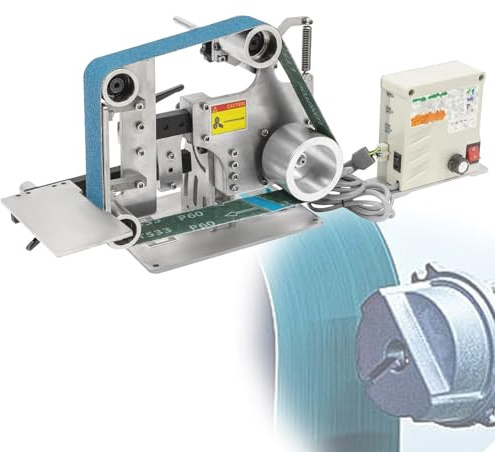 Smerigliatrice da Banco Velocità Levigatrice a Nastro da Banco Levigatrice Elettrica Smerigliatrice a Nastro Smerigliatrice a Nastro per Lucidatura di Utensili
