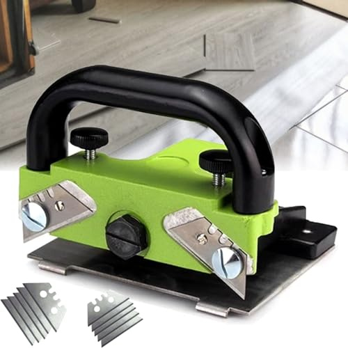Coupe-Sol stratifié LVP, Couteau à Joint en Alliage d'aluminium pour Sol Vinyle sans Couture, avec 10 Lames tranchantes, Outils de soudage/Coupe pour Sol en Plastique PVC, découseur Patchwork