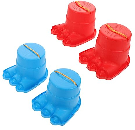 Toyvian 2 Paar Kinder Stelzen Spielzeug Aus Dickem Kunststoff Balance Training Stelzen Für Draußen Leichtes Tragbares Interaktionsspielzeug Für Kinder Gleichgewichtstraining Und Outdoor Spiel
