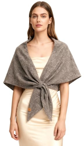 Breezy Lane Pashmina-Schal für Damen Strickschal Poncho Cape Tops für Herbst und Winter
