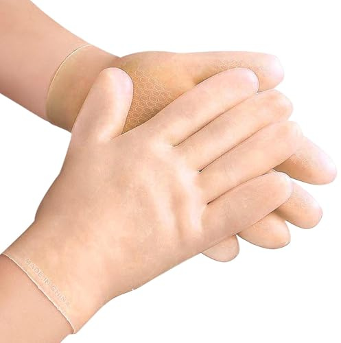 Fuktgivande handskar över natten - tvättbara, halkfria och återanvändbara lotionhandskar över natten för kvinnor, fukt för att med spaeffekt för kvinnor och män